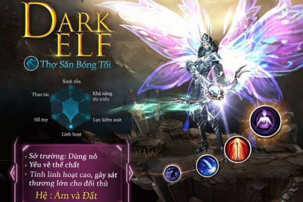 Nhân vật Dark Elf trong mu