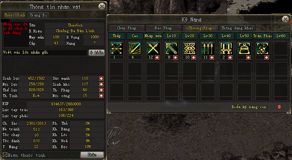 Cộng điểm Thiên Vương Thương vltk mobile