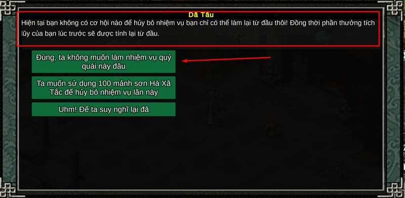 cách làm nhiệm vụ dã tẩu võ lâm 1
