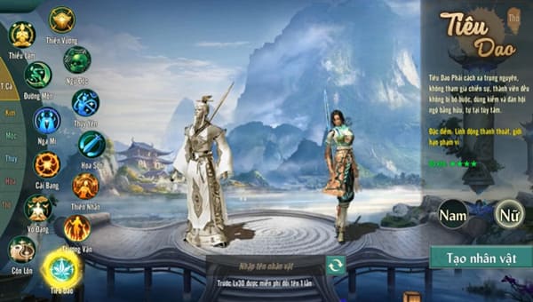 Kinh nghiệm chơi Tiêu Dao vltk mobile