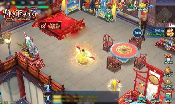 Hệ thống Gia Viên trong vltk mobile