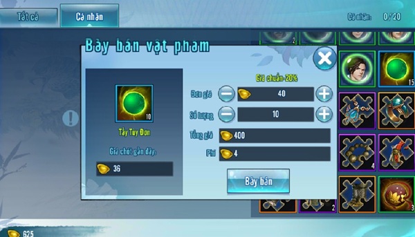 Cách kiếm tẩy tủy đơn vltk mobile