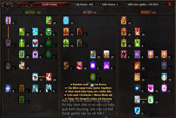 Cách tăng điểm master cho rf x2 dame