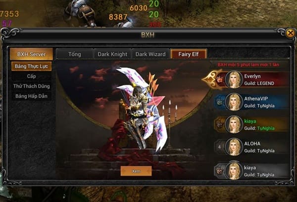 Cộng điểm master cho elf