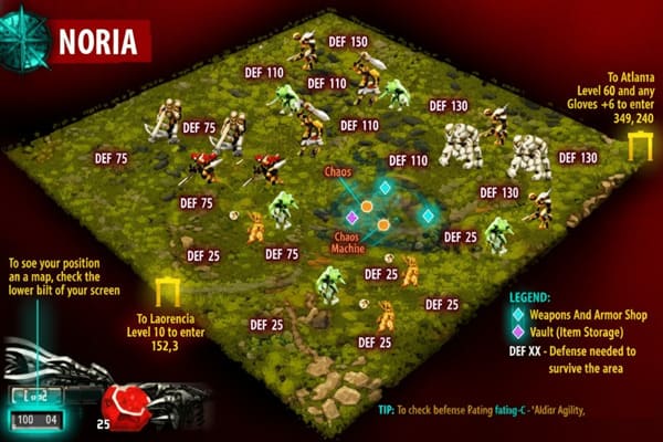 Bản đồ trong mu online