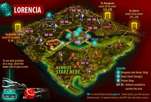 Tổng hợp các bản đồ trong MU Online