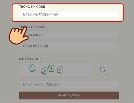 Bước 2 - Mu Awaken code tân thủ