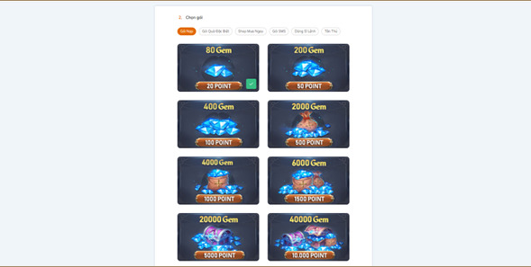 Bước 4 - Nạp thẻ mu awaken