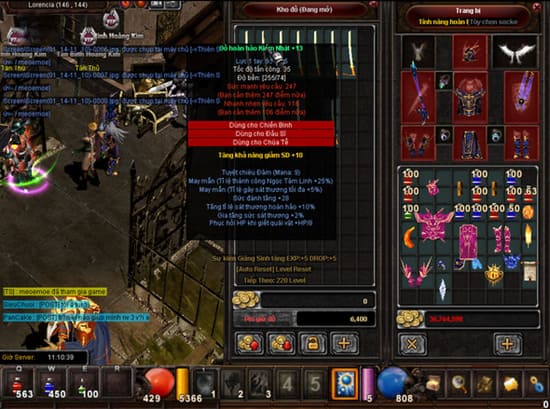 Cách ép dòng vàng trong MU Online