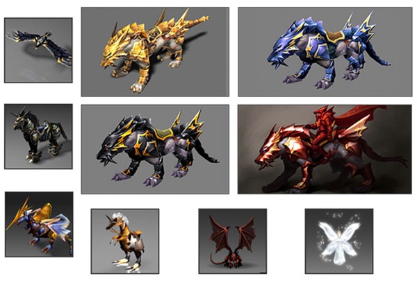 Tổng hợp hệ thống Thú Cưỡi và Pet trong MU Online