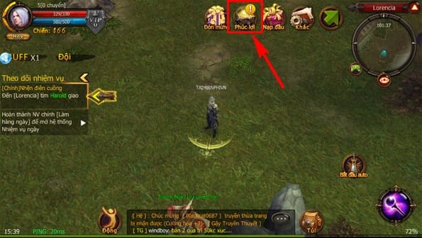 Bước 2 - Hướng dẫn nhập code game MU Origin