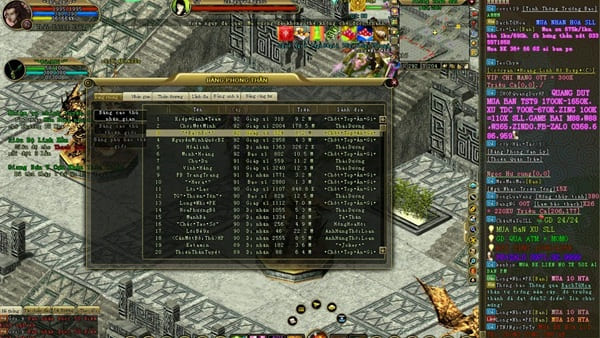 Lịch x2 nhiệm vụ Phong Thần