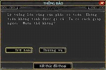 Hướng dẫn nhiệm vụ Trữ Hàng Phong Thần
