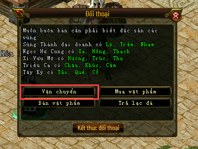 Bước 2 - Nhiệm vụ vận chuyển