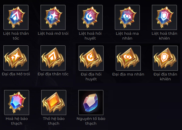 Trang bị phụ trợ dành cho sp