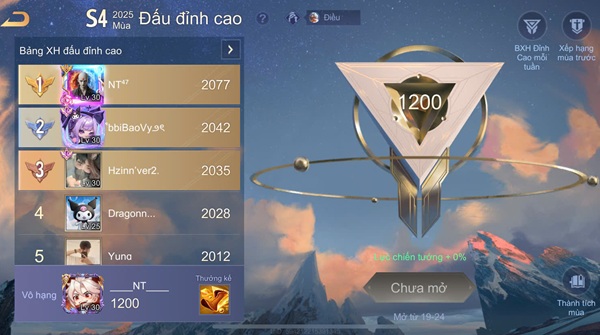 Cách cày top tương liên quân