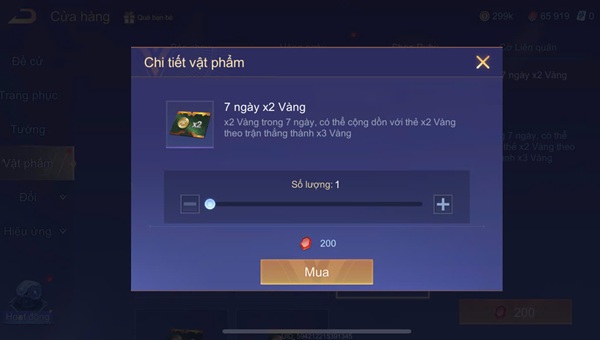 Cách kiếm vàng nhanh trong liên quân mobile