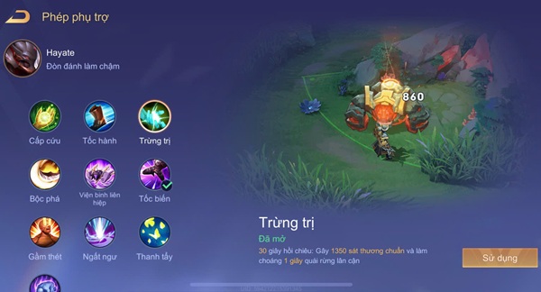 Phép phụ trợ Trừng trị trong liên quân