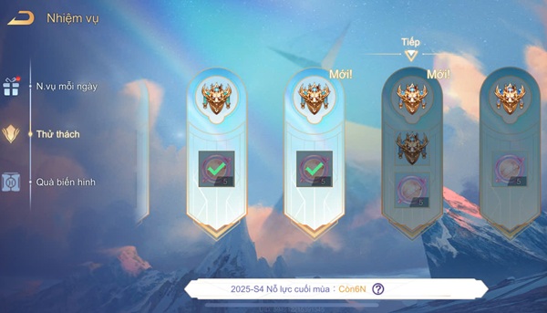 Reset rank liên quân